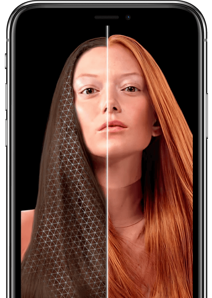 Мобильный телефон с открытым сайтом L'Oréal Access
